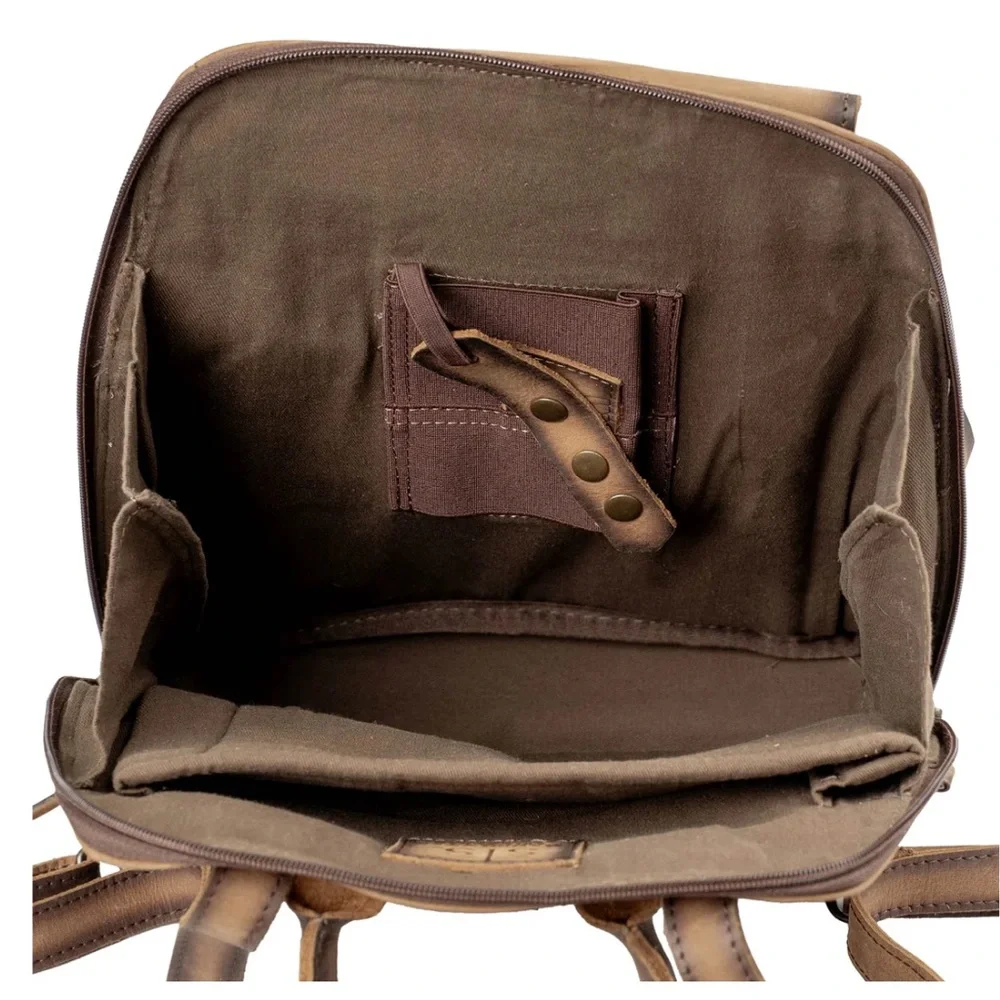 STS Ranchwear Tan Leather Backpack - Picture 4 of 12